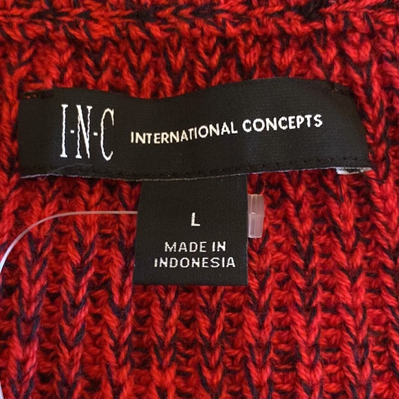 🎅🏼 NWOT INC International Concepts Sweater, Men’s Large, Red - Picture 3 of 4
